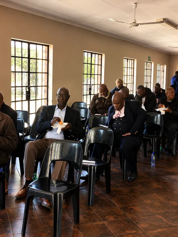 Attendees at the Khuluma Ndoda men’s campaign