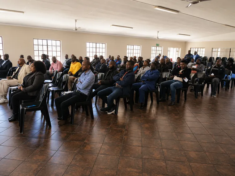 Community audience during the Khuluma Ndoda campaign