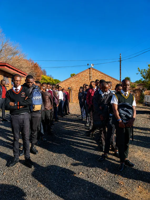 Participants during a Lean On Me prison outreach programme