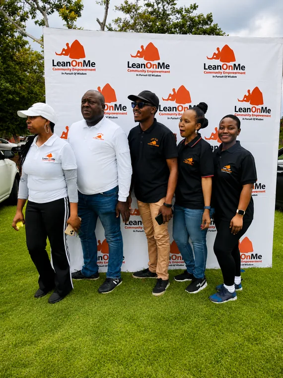 Lean On Me team during a prison tour