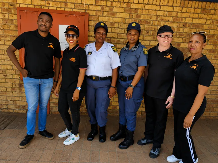 Lean On Me team during a school outreach programme